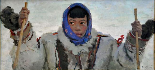 Свешников Д.К. Лыжница. 1963
